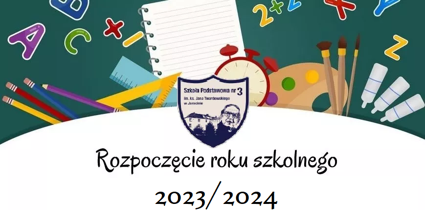 Rozpoczcie roku szkolnego 2023/2024 - plakat