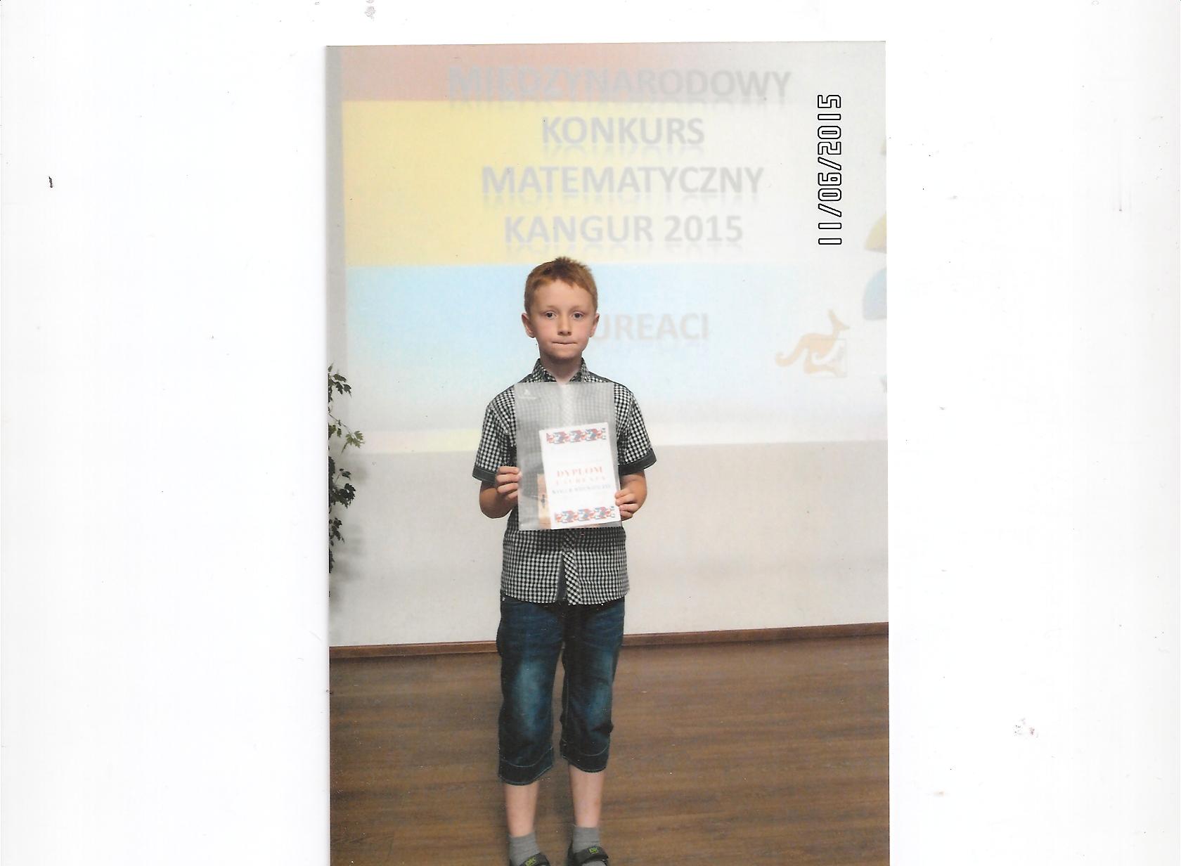 Podsumowanie Midzynarodowego Konkursu Kangur Matematyczny 2015