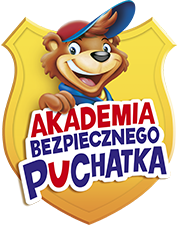 Logo programu edukacyjnego Akademia Bezpiecznego Puchatka