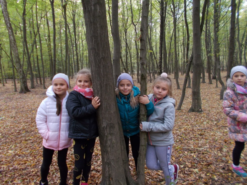 Wycieczka do lasu uczniw klasy IIa