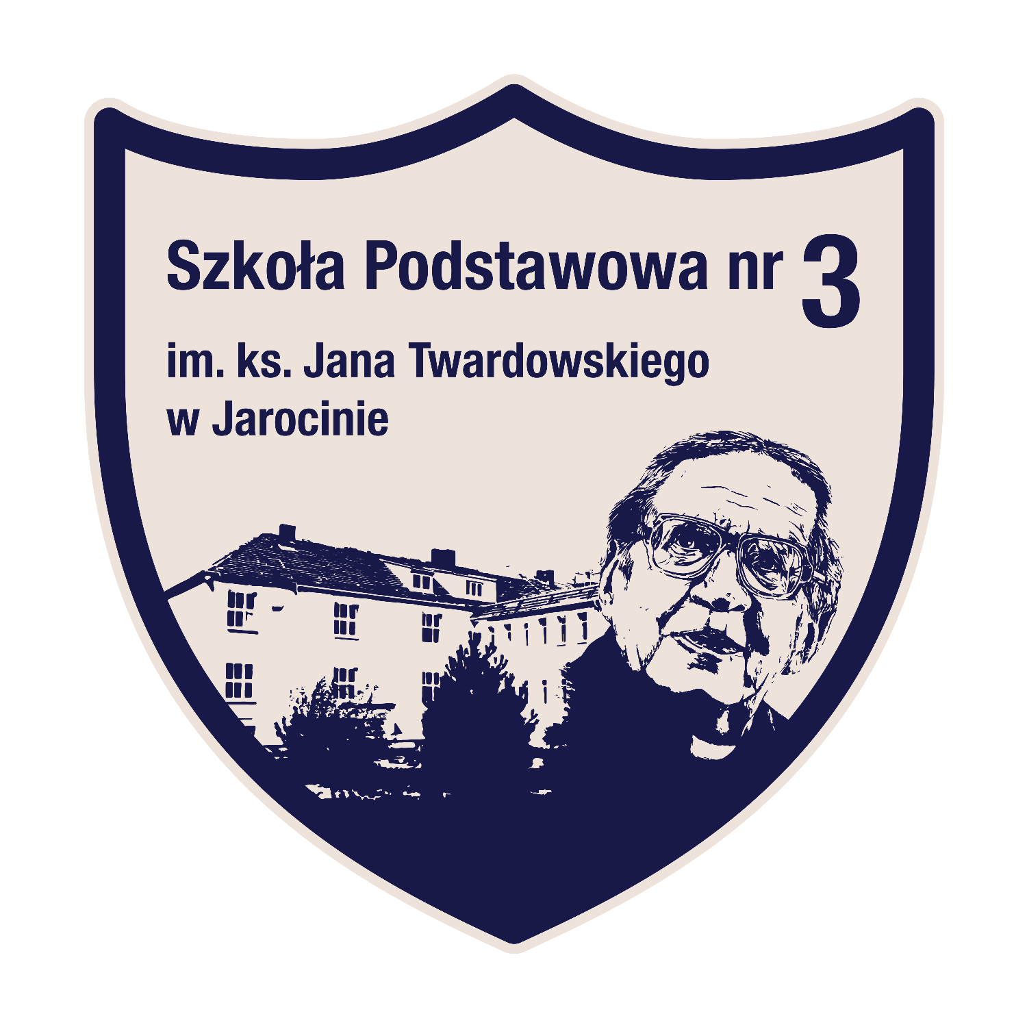 Logo Szkoy Podstawowej nr 3 im. ks. Jana Twardowskiego w Jarocinie