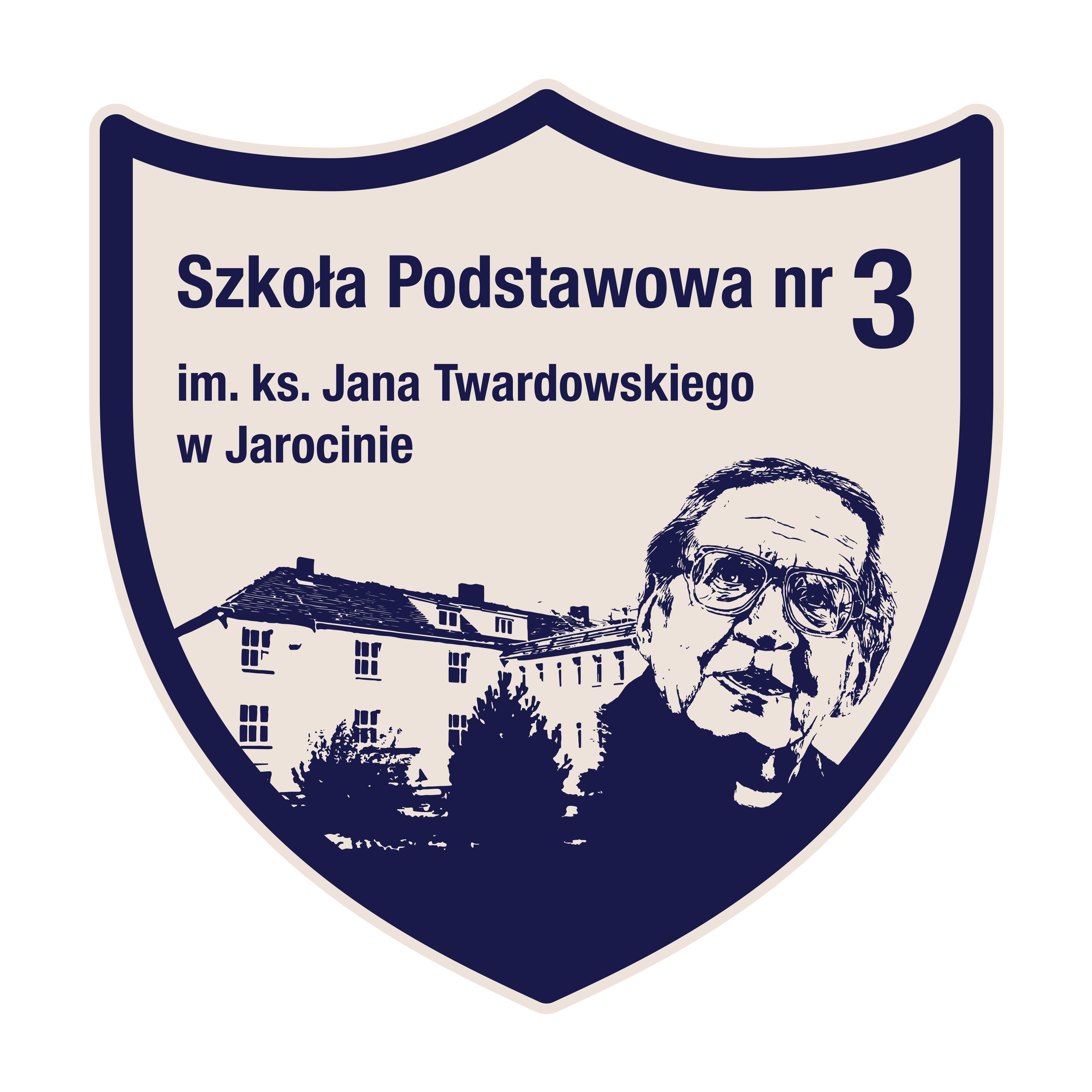 Logo Szkoy Podstawowej nr 3 im. ks. Jana Twardowskiego w Jarocinie